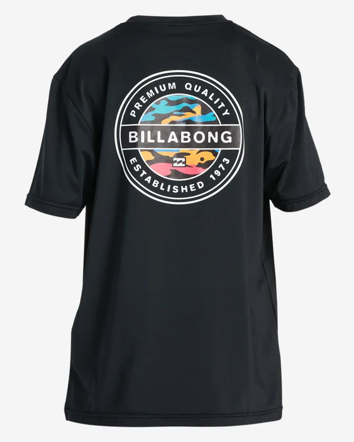 Billabong Boys039 Shorts Men Boy039s Rotor Short Sleeve UPF 50 Surf TShirt Black Billabong Boys039 Shorts Men Boy039s Rotor Short Sleeve UPF 50 Surf TShirt Black