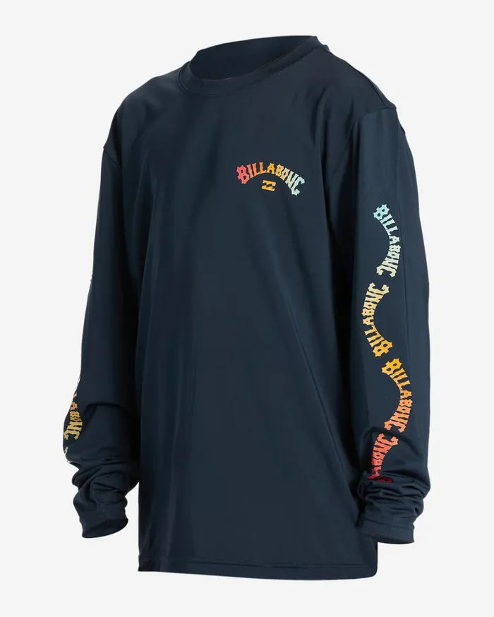 Billabong Boys039 Shorts Men Boy039s Snaking Arches Long Sleeve UPF 50 Surf TShirt Navy Billabong Boys039 Shorts Men Boy039s Snaking Arches Long Sleeve UPF 50 Surf TShirt Navy