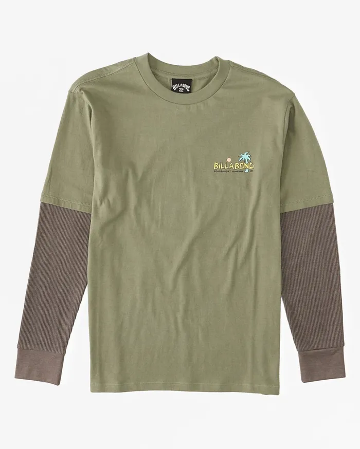Billabong Boys039 Tees Men Boy039s United Long Sleeve TShirt Sage