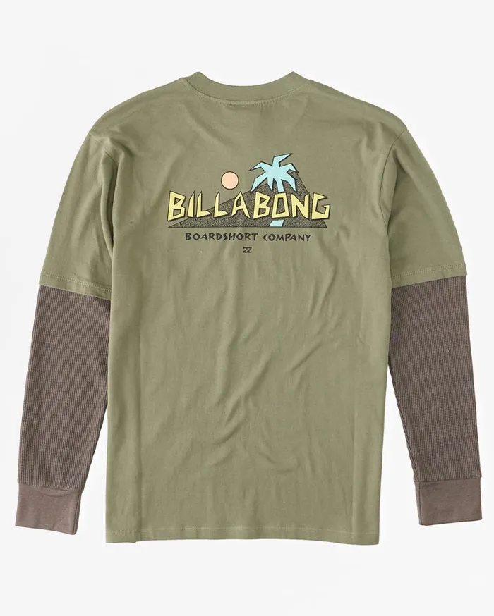 Billabong Boys039 Tees Men Boy039s United Long Sleeve TShirt Sage Billabong Boys039 Tees Men Boy039s United Long Sleeve TShirt Sage