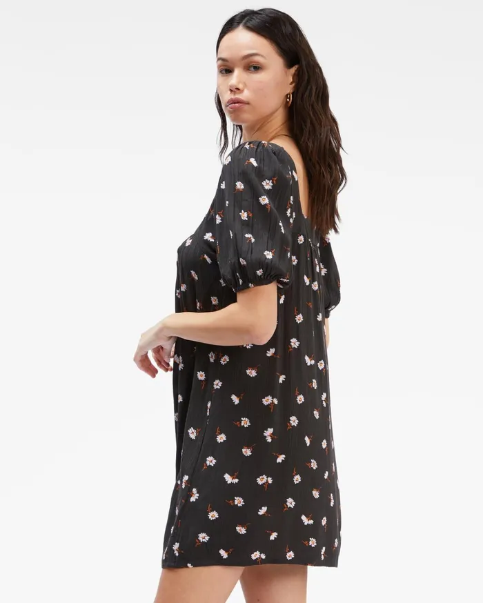 Billabong Dresses Women Bay Side Babydoll Dress Off Black Billabong Dresses Women Bay Side Babydoll Dress Off Black