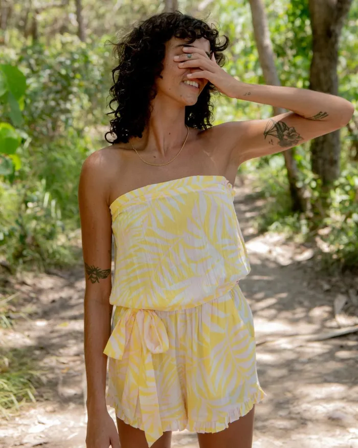 Billabong Dresses Women Flower Days Romper Sunburst