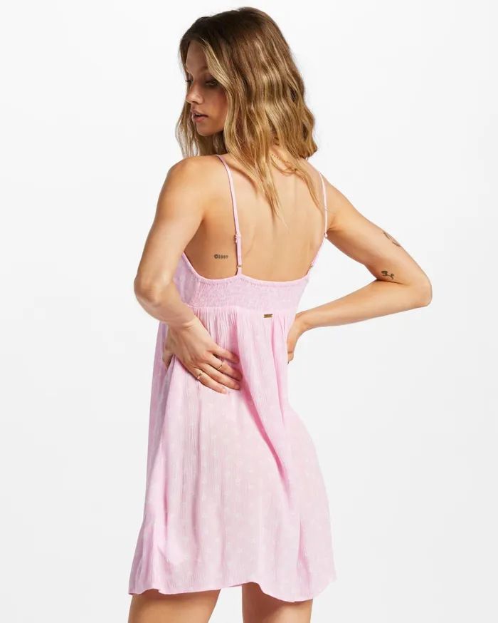 Billabong Dresses Women Just Add Sun Mini Slip Dress Pink Trails Billabong Dresses Women Just Add Sun Mini Slip Dress Pink Trails