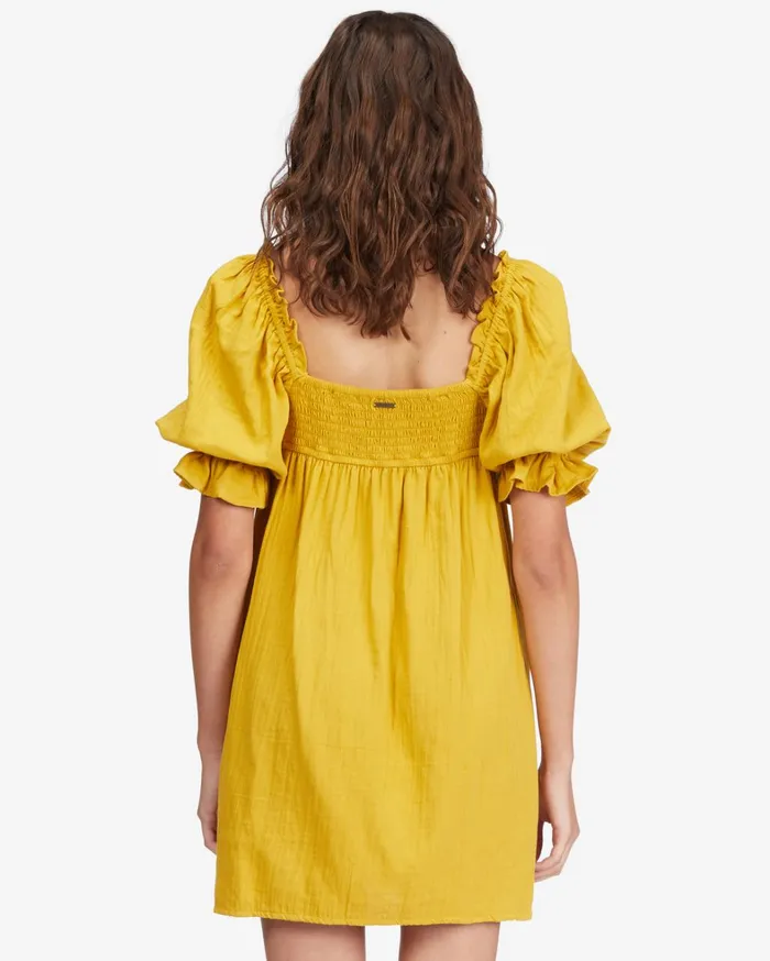 Billabong Dresses Women Perfect Paradise Babydoll Dress Golden Touch Billabong Dresses Women Perfect Paradise Babydoll Dress Golden Touch