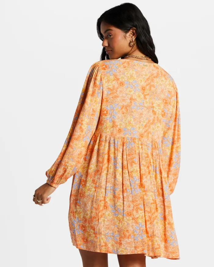 Billabong Dresses Women Secret Wish Babydoll Dress Light Melon Billabong Dresses Women Secret Wish Babydoll Dress Light Melon