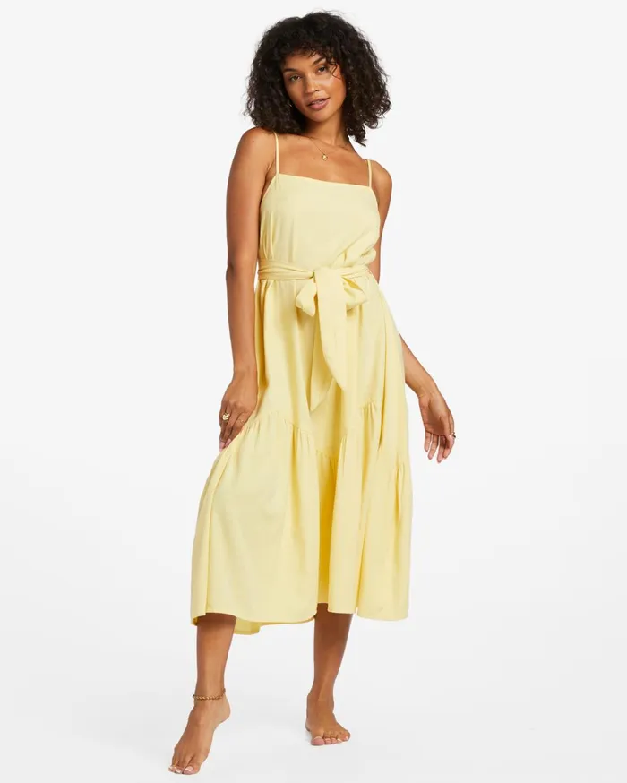 Billabong Dresses Women Sunbeam Midi Dress Sunbeam Billabong Dresses Women Sunbeam Midi Dress Sunbeam