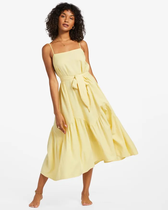 Billabong Dresses Women Sunbeam Midi Dress Sunbeam Billabong Dresses Women Sunbeam Midi Dress Sunbeam