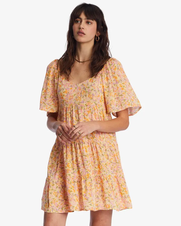 Billabong Dresses Women Take A Chance Babydoll Dress Peach Punch Billabong Dresses Women Take A Chance Babydoll Dress Peach Punch