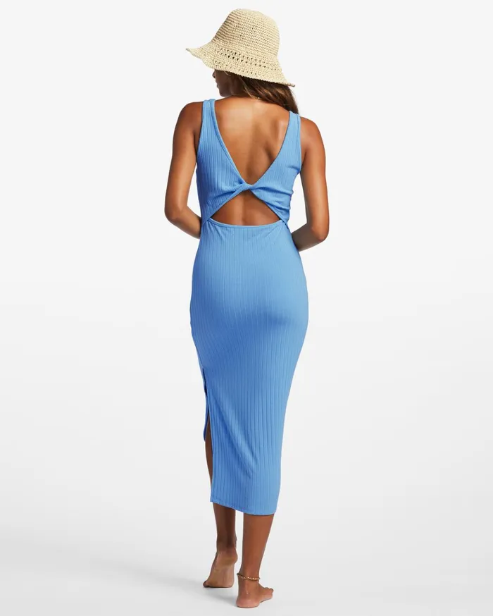 Billabong Dresses Women Take A Look Rib Knit Dress Blue Daze Billabong Dresses Women Take A Look Rib Knit Dress Blue Daze