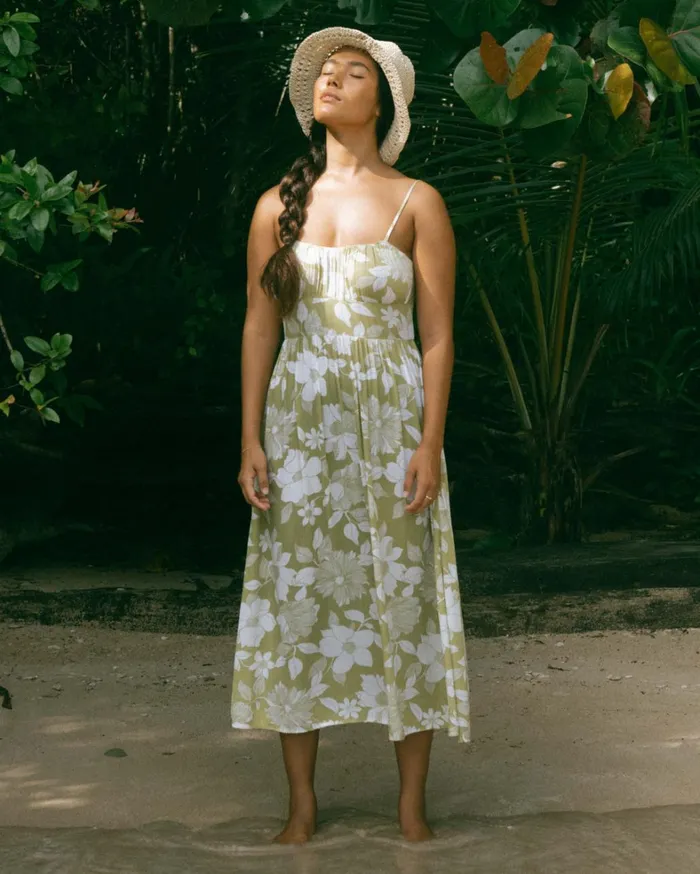 Billabong Dresses Women Your Babe Midi Dress Seaweed