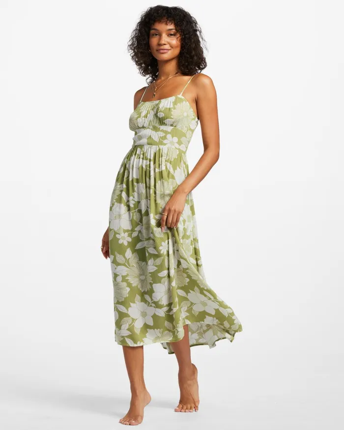 Billabong Dresses Women Your Babe Midi Dress Seaweed Billabong Dresses Women Your Babe Midi Dress Seaweed