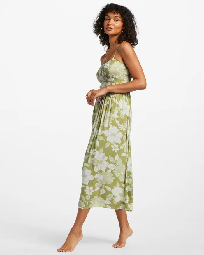Billabong Dresses Women Your Babe Midi Dress Seaweed Billabong Dresses Women Your Babe Midi Dress Seaweed