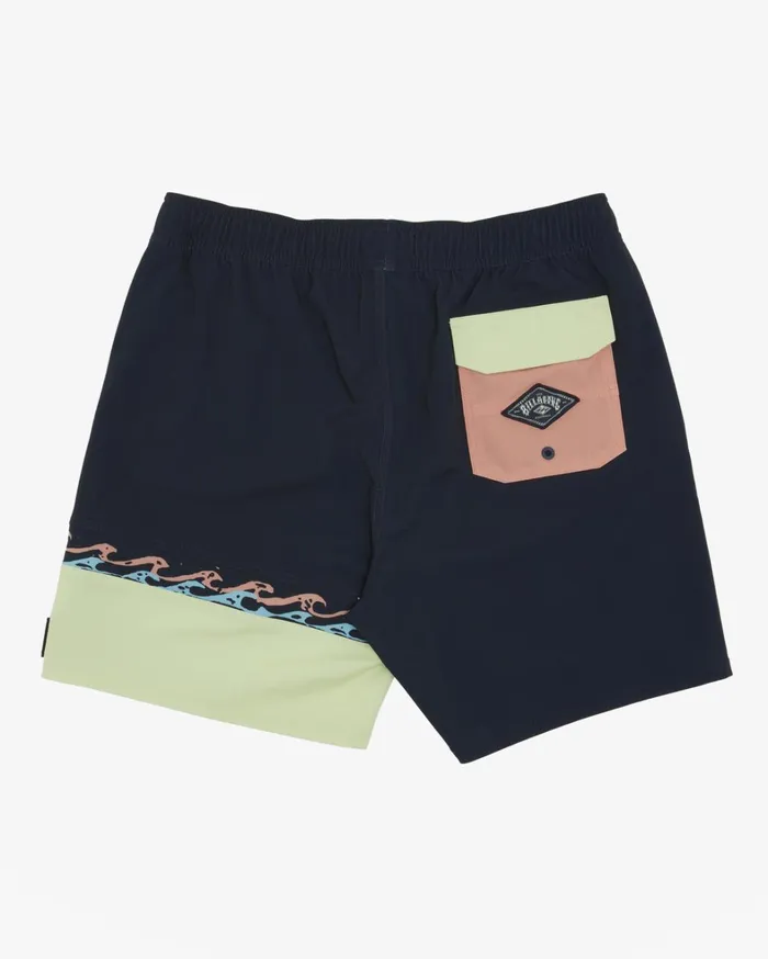 Billabong Elastic Waist Boardshorts Men Burleigh Layback 17034 Boardshorts Navy Billabong Elastic Waist Boardshorts Men Burleigh Layback 17034 Boardshorts Navy