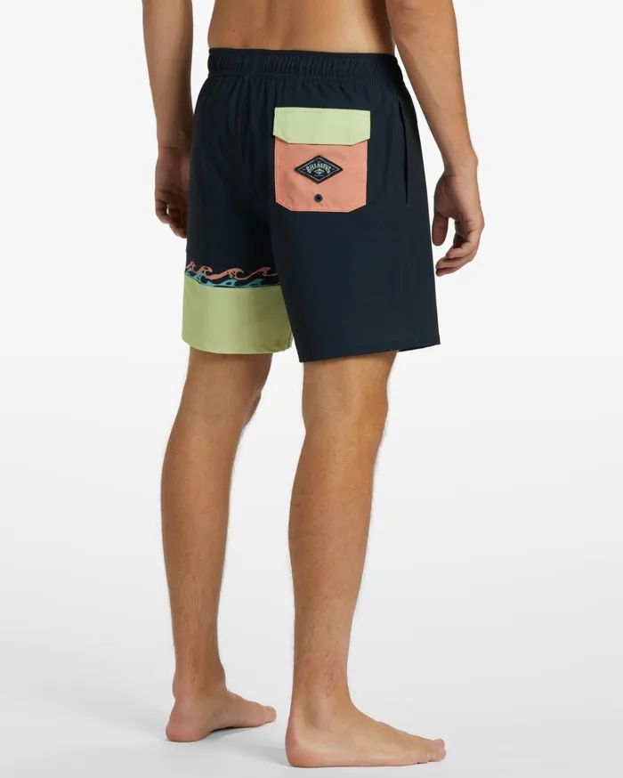 Billabong Elastic Waist Boardshorts Men Burleigh Layback 17034 Boardshorts Navy Billabong Elastic Waist Boardshorts Men Burleigh Layback 17034 Boardshorts Navy