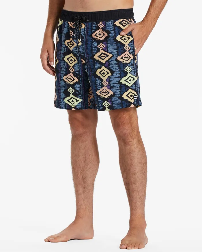 Billabong Elastic Waist Boardshorts Men Sundays Layback 17034 Boardshorts Harbor Billabong Elastic Waist Boardshorts Men Sundays Layback 17034 Boardshorts Harbor