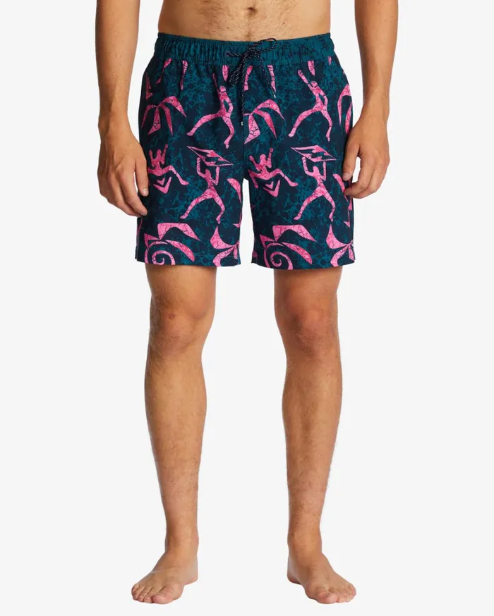 Billabong Elastic Waist Boardshorts Men Sundays Layback 17034 Boardshorts Marine Billabong Elastic Waist Boardshorts Men Sundays Layback 17034 Boardshorts Marine