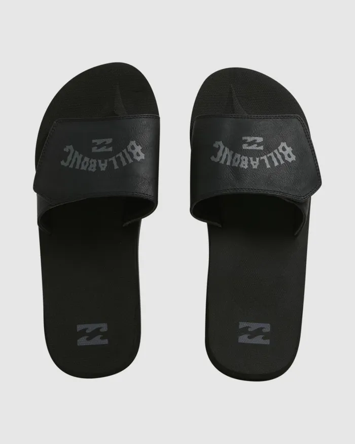 Billabong Flip Flops Men All Day Impact Print Slide Sandals Stealth
