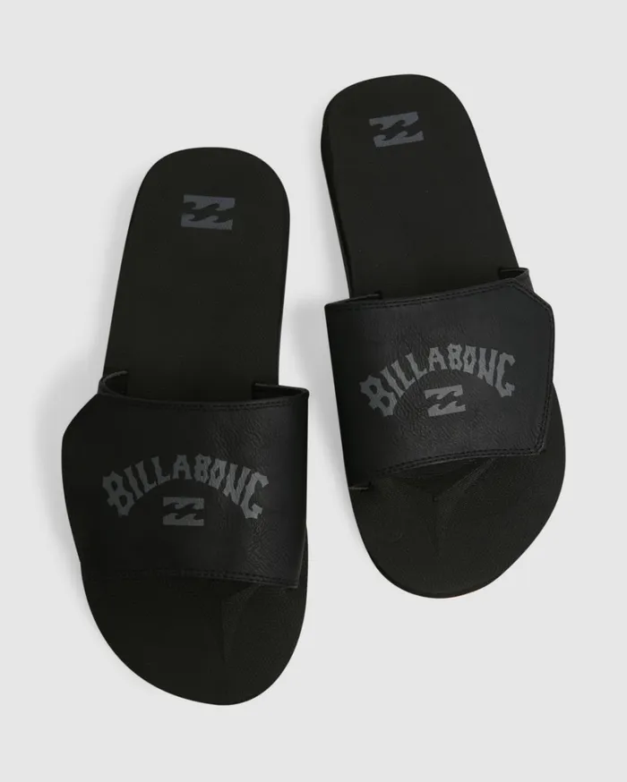 Billabong Flip Flops Men All Day Impact Print Slide Sandals Stealth Billabong Flip Flops Men All Day Impact Print Slide Sandals Stealth