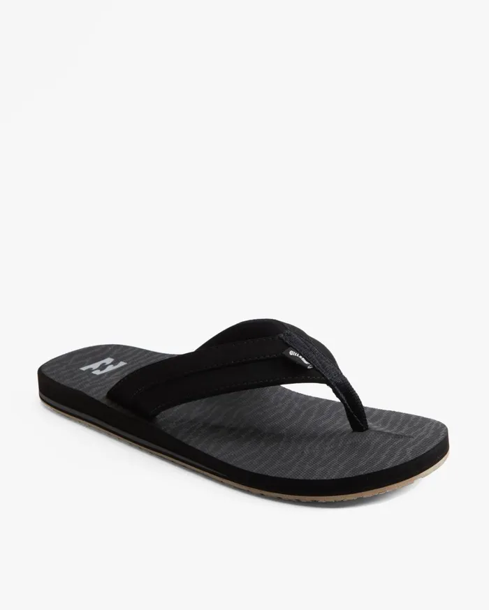 Billabong Flip Flops Men All Day Impact Print SlipOn Sandals Stealth Billabong Flip Flops Men All Day Impact Print SlipOn Sandals Stealth