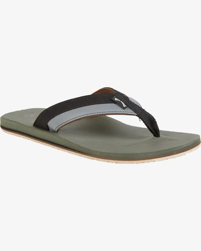 Billabong Flip Flops Men All Day Impact SlipOn Sandals Military Billabong Flip Flops Men All Day Impact SlipOn Sandals Military