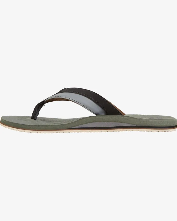 Billabong Flip Flops Men All Day Impact SlipOn Sandals Military Billabong Flip Flops Men All Day Impact SlipOn Sandals Military