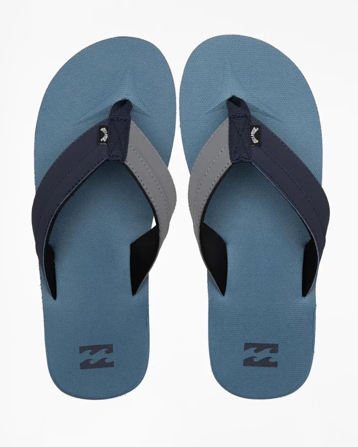 Billabong Flip Flops Men All Day Impact SlipOn Sandals Smoke Blue