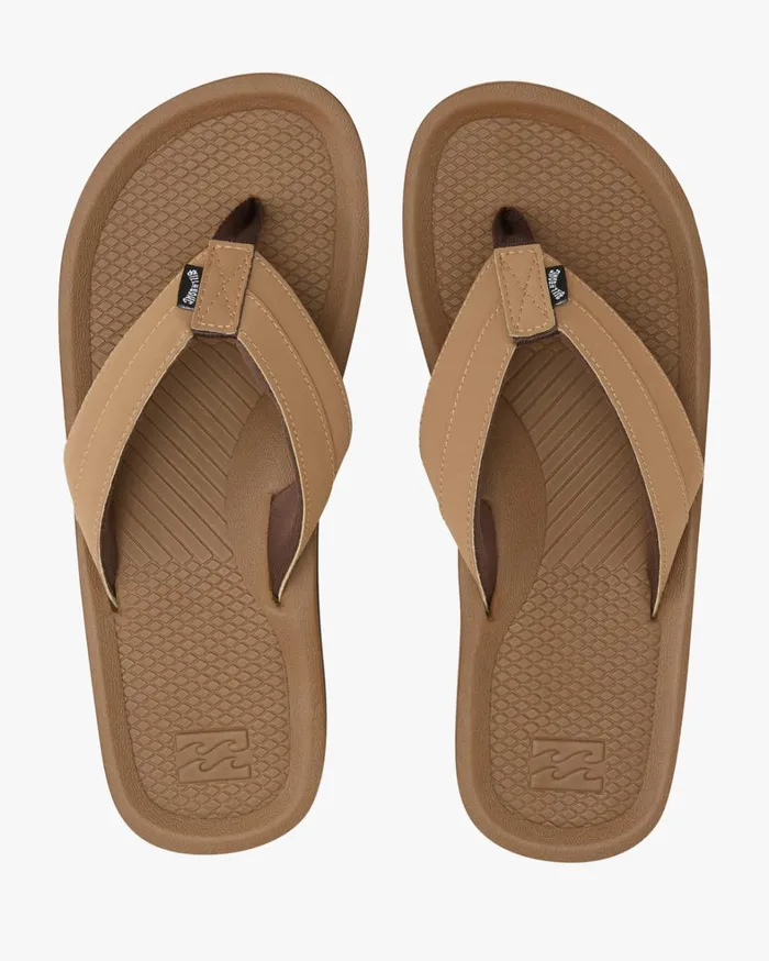 Billabong Flip Flops Men Offshore Impact Sandals Camel