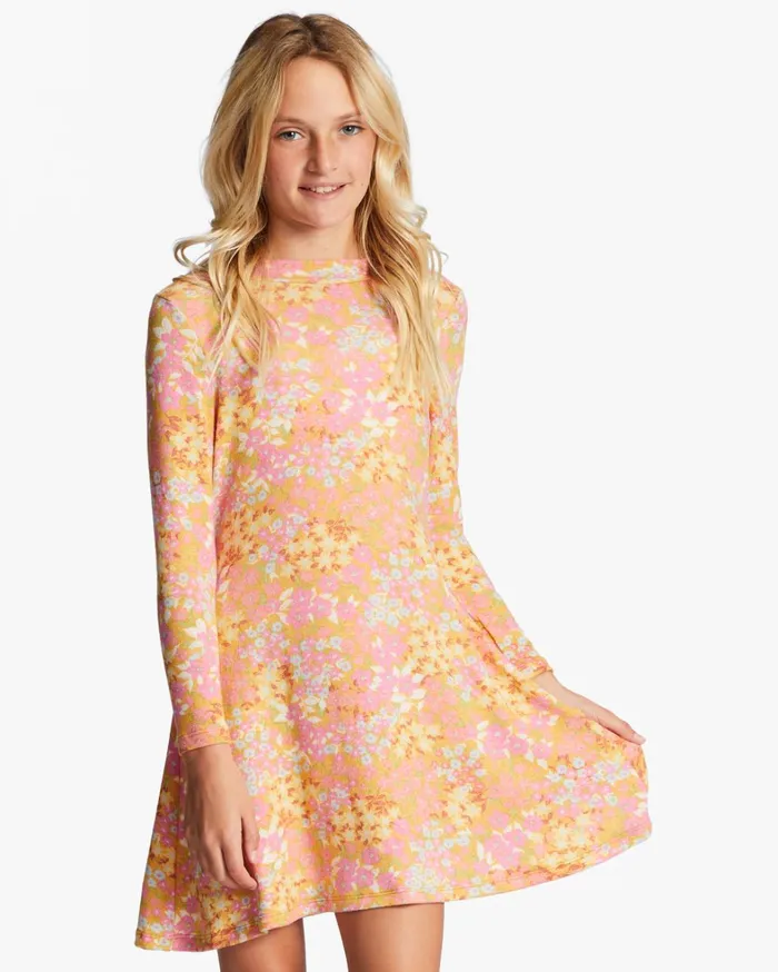 Billabong Girls039 Dresses and Rompers Women Girl039s 416 Mod Moves Dress Soft Pink