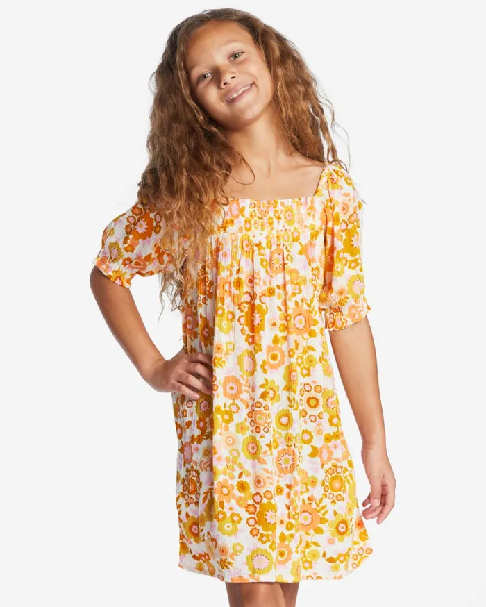 Billabong Girls039 Dresses and Rompers Women Girls039 Feelin Sweet Babydoll Dress Orange Peel