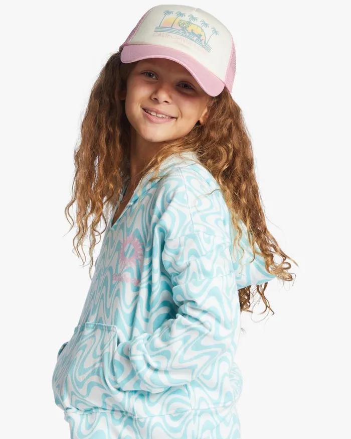 Billabong Girls039 Hats Women Girls039 Pitstop Jr Trucker Hat Pink Trails