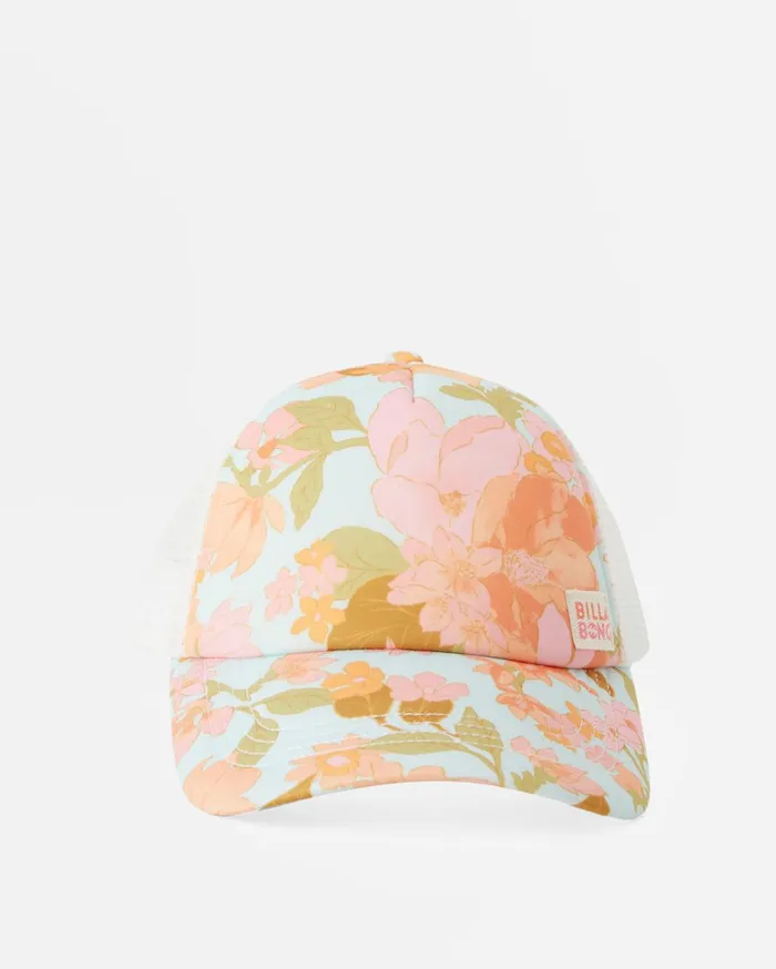 Billabong Girls039 Hats Women Girls039 Shenanigans Trucker Hat Seaspray Billabong Girls039 Hats Women Girls039 Shenanigans Trucker Hat Seaspray