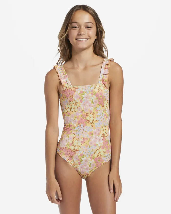 Billabong Girls039 Swimwear Women Girl039s 416 Spring Daydream OnePiece Swimsuit Golden Peach Billabong Girls039 Swimwear Women Girl039s 416 Spring Daydream OnePiece Swimsuit Golden Peach