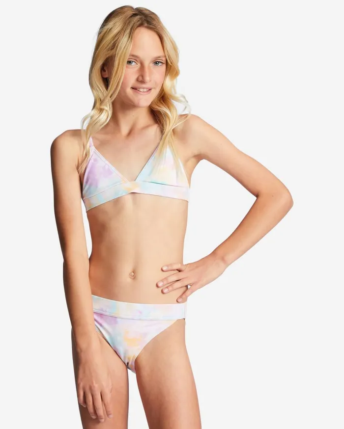 Billabong Girls039 Swimwear Women Girl039s 416 Time For Tie Dye Triangle TwoPiece Bikini Set Multi Billabong Girls039 Swimwear Women Girl039s 416 Time For Tie Dye Triangle TwoPiece Bikini Set Multi