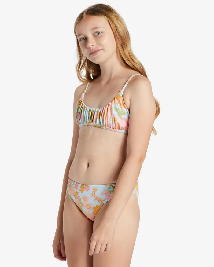 Billabong Girls039 Swimwear Women Girl039s Blown Away Two Piece Bralette Bikini Set Multi Billabong Girls039 Swimwear Women Girl039s Blown Away Two Piece Bralette Bikini Set Multi