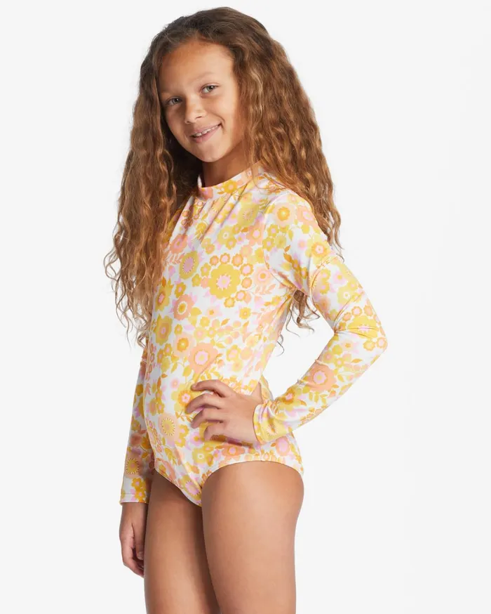 Billabong Girls039 Swimwear Women Girl039s Wildflower Long Sleeve OnePiece UPF 50 Rashguard Multi Billabong Girls039 Swimwear Women Girl039s Wildflower Long Sleeve OnePiece UPF 50 Rashguard Multi