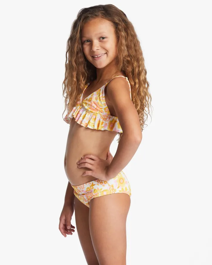 Billabong Girls039 Swimwear Women Girl039s Wildflower Two Piece Ruffle Bikini Set Multi Billabong Girls039 Swimwear Women Girl039s Wildflower Two Piece Ruffle Bikini Set Multi