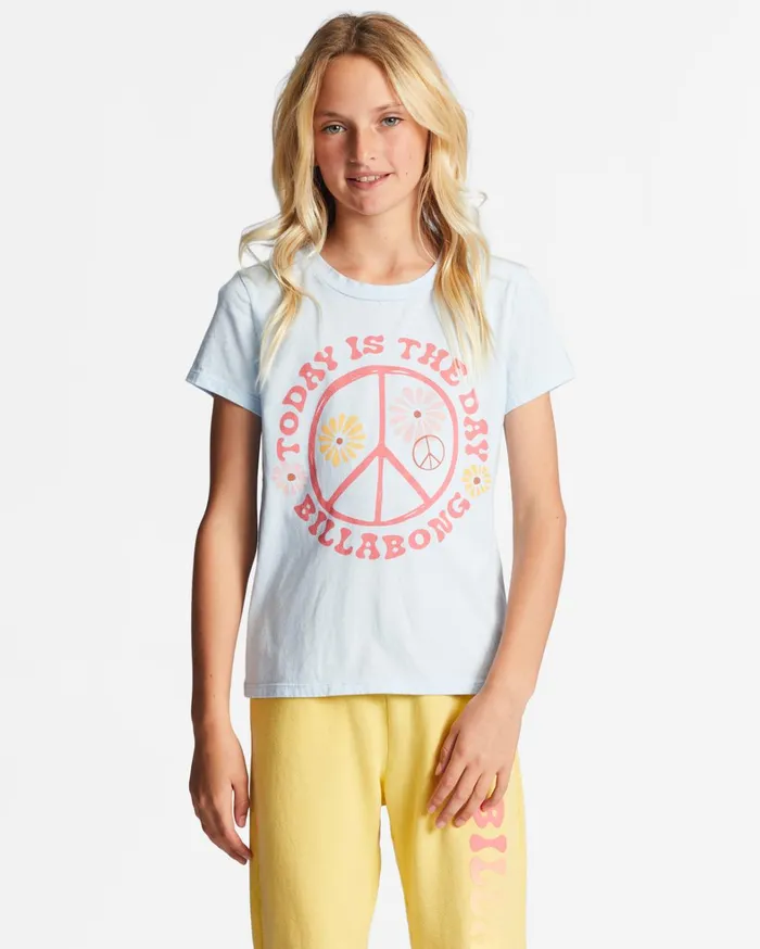 Billabong Girls039 Tops and Tees Women Girl039s 416 Today Is The Day Oversized TShirt Songbird Blue Billabong Girls039 Tops and Tees Women Girl039s 416 Today Is The Day Oversized TShirt Songbird Blue