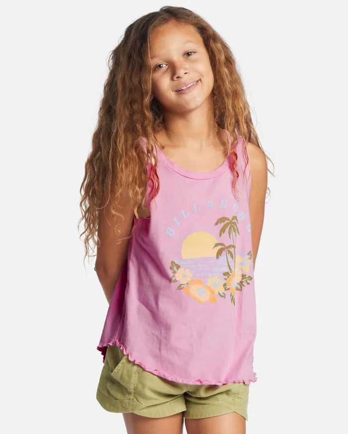 Billabong Girls039 Tops and Tees Women Girl039s Dawn Patrol Tank Top Pink Trails Billabong Girls039 Tops and Tees Women Girl039s Dawn Patrol Tank Top Pink Trails