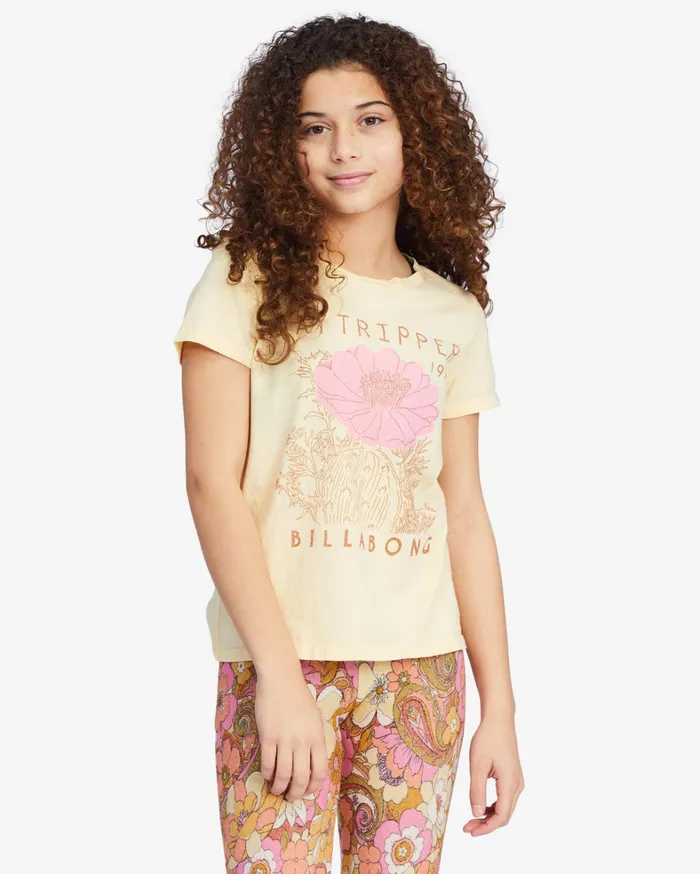 Billabong Girls039 Tops and Tees Women Girls039 Stay Trippy Graphic Boyfriend TShirt Buttermilk Billabong Girls039 Tops and Tees Women Girls039 Stay Trippy Graphic Boyfriend TShirt Buttermilk