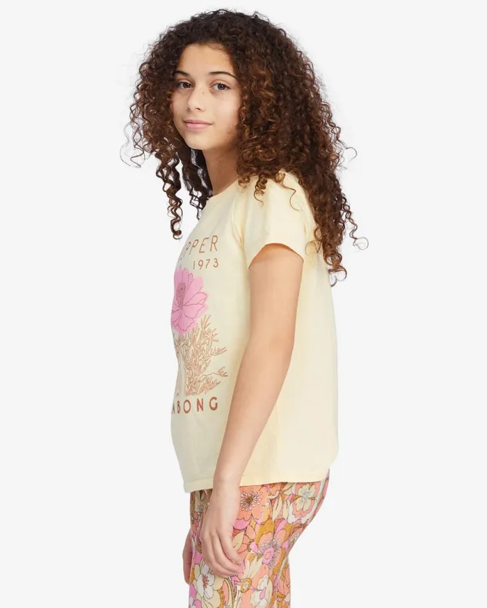 Billabong Girls039 Tops and Tees Women Girls039 Stay Trippy Graphic Boyfriend TShirt Buttermilk Billabong Girls039 Tops and Tees Women Girls039 Stay Trippy Graphic Boyfriend TShirt Buttermilk