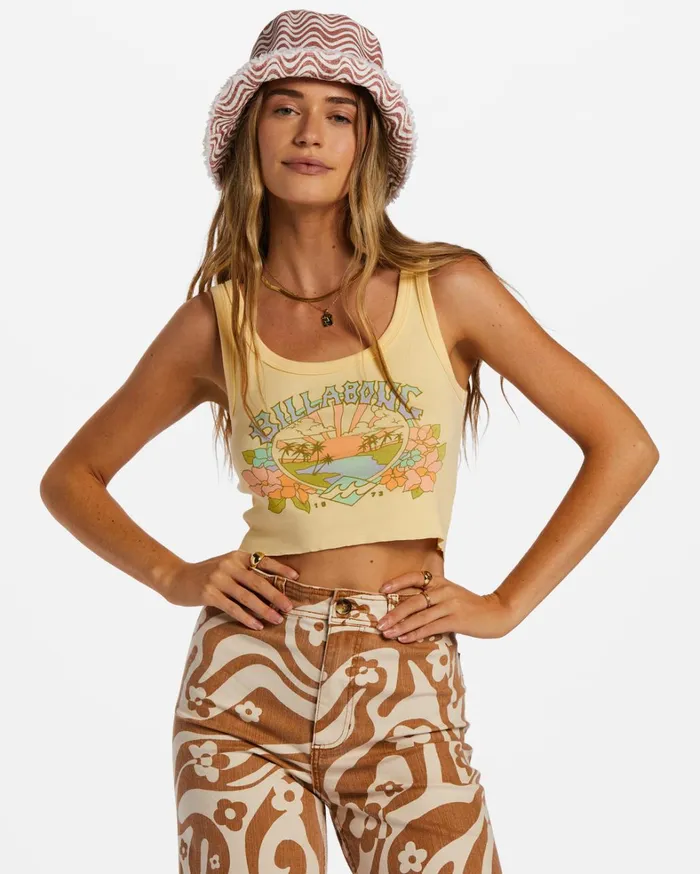 Billabong Graphic Tees and Tanks Women Share Bliss TShirt Buttermilk