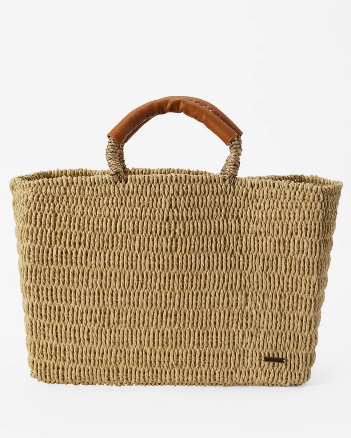 Billabong Handbags and Totes Women Vacay Mode Tote Bag Natural Billabong Handbags and Totes Women Vacay Mode Tote Bag Natural