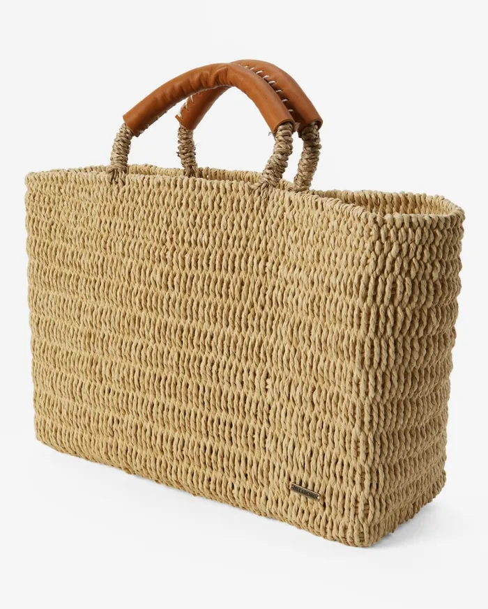 Billabong Handbags and Totes Women Vacay Mode Tote Bag Natural Billabong Handbags and Totes Women Vacay Mode Tote Bag Natural