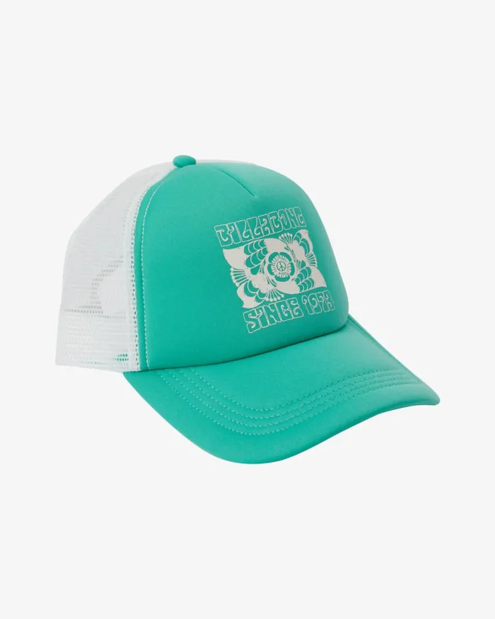 Billabong Hats and Beanies Women Across Waves Trucker Hat Sweet Grass Billabong Hats and Beanies Women Across Waves Trucker Hat Sweet Grass