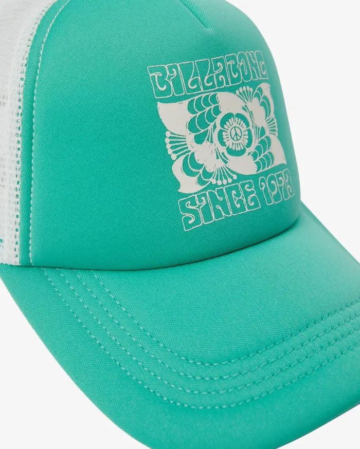 Billabong Hats and Beanies Women Across Waves Trucker Hat Sweet Grass Billabong Hats and Beanies Women Across Waves Trucker Hat Sweet Grass