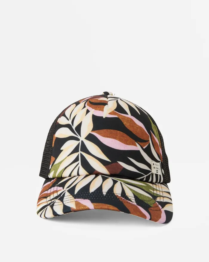 Billabong Hats and Beanies Women Heritage Mashup Trucker Hat Black Sands Billabong Hats and Beanies Women Heritage Mashup Trucker Hat Black Sands