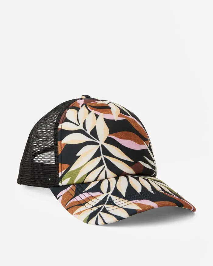 Billabong Hats and Beanies Women Heritage Mashup Trucker Hat Black Sands Billabong Hats and Beanies Women Heritage Mashup Trucker Hat Black Sands