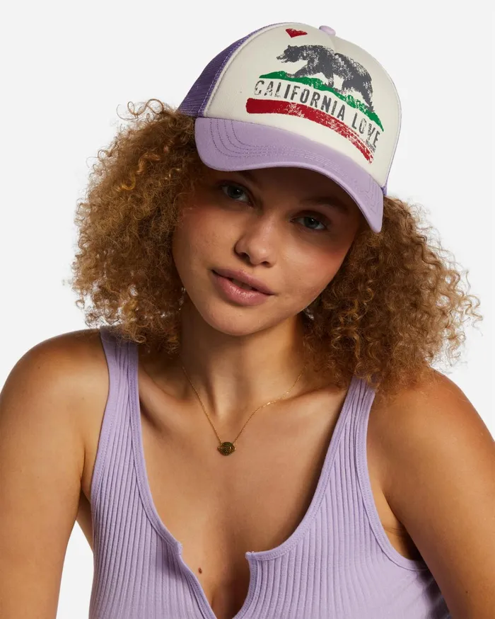 Billabong Hats and Beanies Women Pitstop Trucker Hat Lilac Breeze