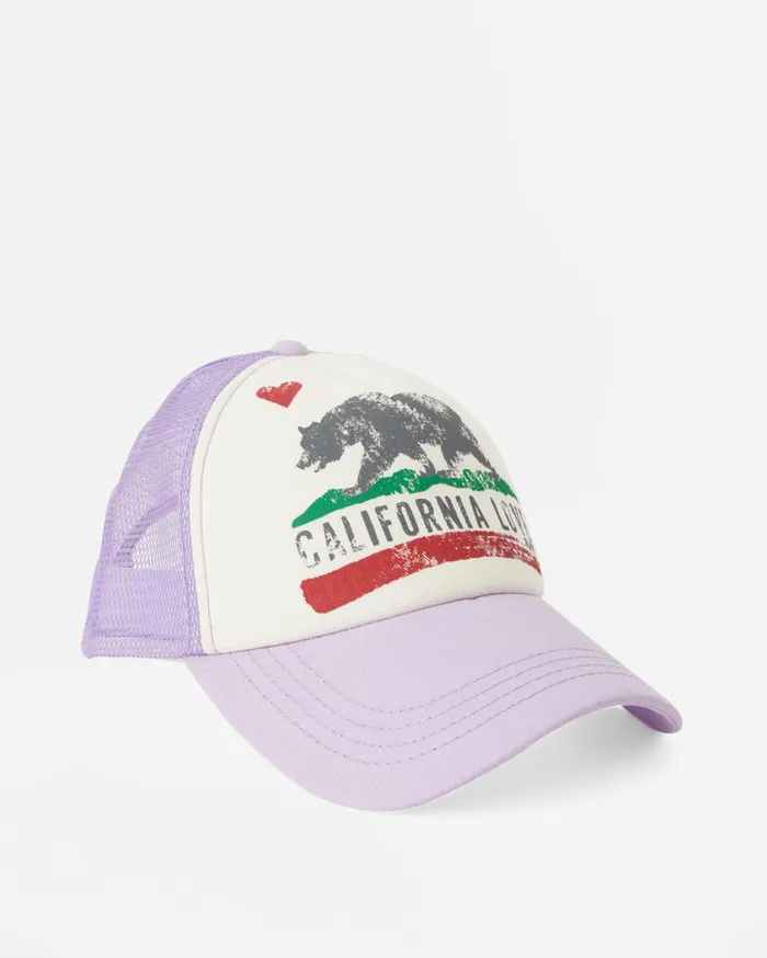 Billabong Hats and Beanies Women Pitstop Trucker Hat Lilac Breeze Billabong Hats and Beanies Women Pitstop Trucker Hat Lilac Breeze