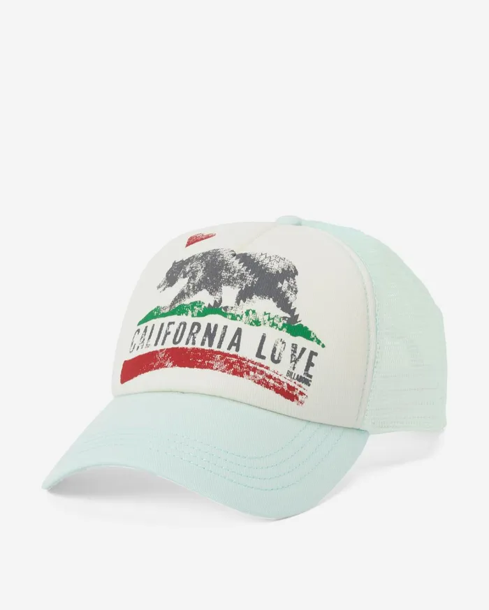 Billabong Hats and Beanies Women Pitstop Trucker Hat Soft Mint